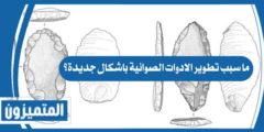 ما سبب تطوير الادوات الصوانية باشكال جديدة؟